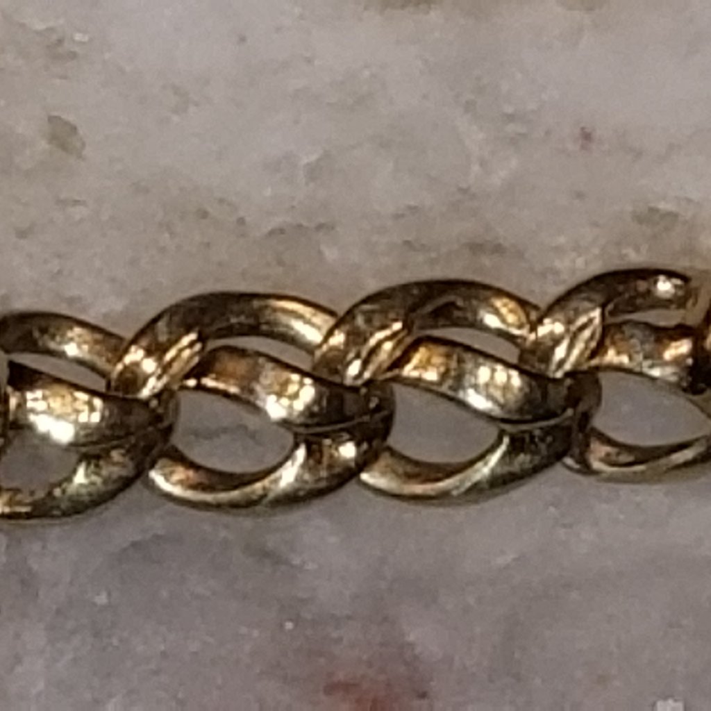 Rare Heavy Vintage Estate Mayors Birks Woven 14k Oval Cabochon Gemstone Bracelet — image 6 of 8